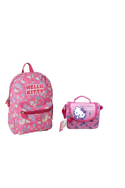 Hello Kitty Geantă de grădiniță și cutie de prânz