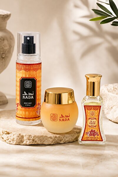Naseem Nada Unisex Fragrance Combo | Body Mist 100ml + Mukhamria 25ml + Roll-...