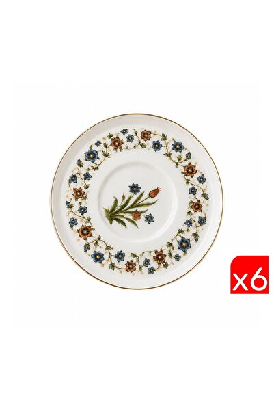 tabakevi Tabak Evi Porcelain Lalezar Gold Gilded Tea Plate 12cm Base Diameter...