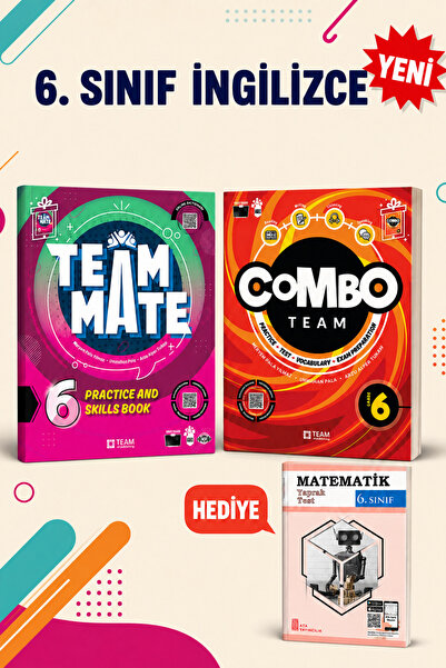 TEAM ELT PUBLISHING 6.Sınıf Team Mate Practice Book + Combo (Metematik Yaprak...