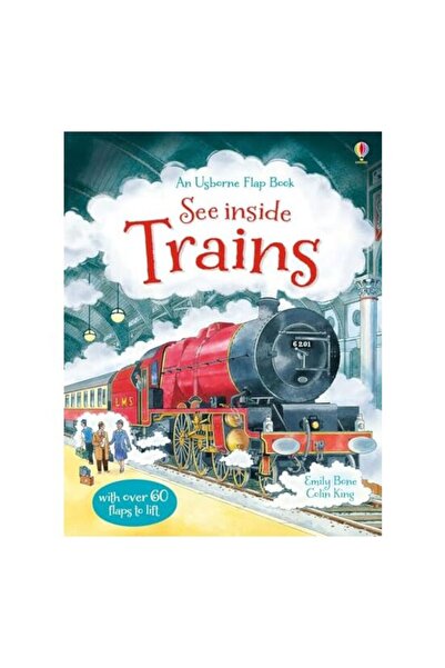 Usborne O carte cu clapete: Explorăm trenurile, Emily Bone