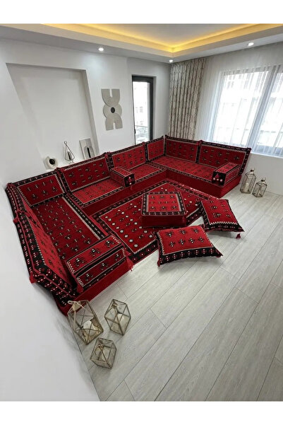 BAKIRÖZÜ HOME Şark Köşesi Takımı Yemen Modeli 18 Parça (20 CM MİNDER KALINLIĞI)