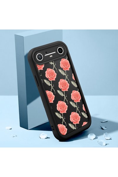 CHICASELUX Tecno Spark Slim/Pova Slim Compatible Retro Pink Rose Printed Case...