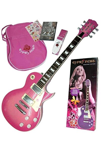 VALENCIA GRE2KCPK Elektro Gitar GYPSY Rose Set