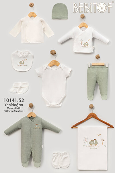 Bebitof Motorcycle Patterned 10 Piece Hospital Outfit