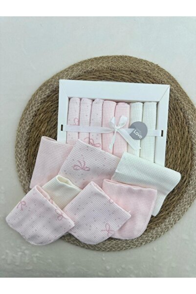 Caramell Patterned Baby Mouth Wipes, Pack of 7