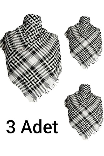 İSTANBULSTYLEMODA Cotton Puffy Bag Kefiye Shawl