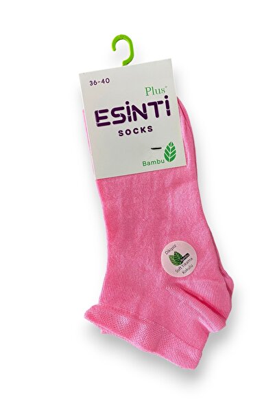 Esinti Dikişsiz Kadın Renkli Bambu Patik Çorabı - Soft Yıkamalı Patik Çorap