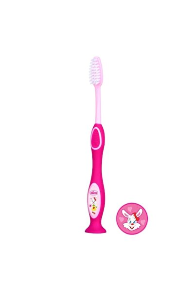 Chicco Milk Toothbrush, Pink, 3-6 years