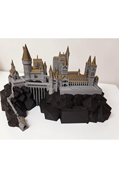 Hogwarts Cadılık ve Büyücülük Okulu Şatosu Dekoratif Maket Biblo