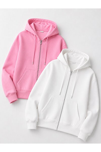 NewCabin New Season 3-Thread Combed Cotton Kangaroo Pocket Hooded Jacket with...