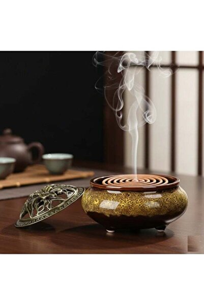 Generic Ceramic Incense Burner, Decorative Holder for Coils & Cones and Table...