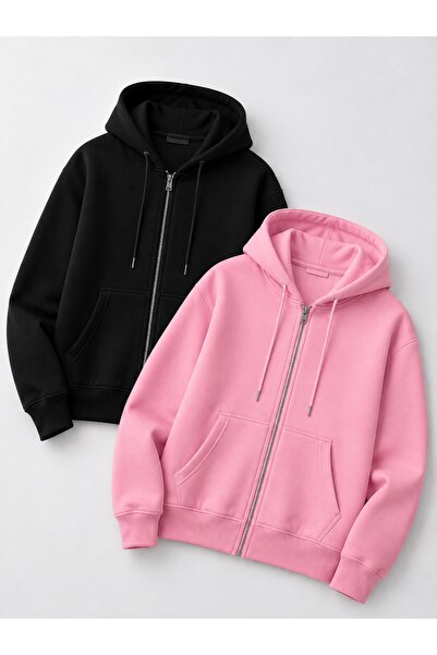 NewCabin New Season 3-Thread Combed Cotton Kangaroo Pocket Hooded Jacket with...