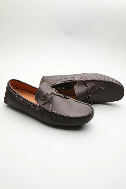Gondol Loafer clasic din piele naturală pentru bărbați, maro 42 ttx.601219