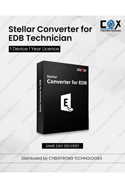 STELLAR Converter for EDB Technician | 1 Device 1 Year | Digital License | Sa...