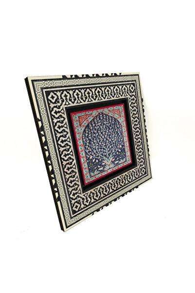 Sadrazam Model de gresie Iznik imprimat pe MDF 20x20, tablou anatolian KD-107