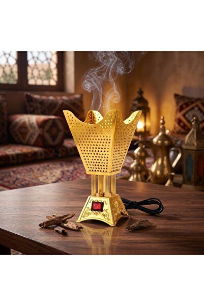 Primo Plus مبخرة كهربائية فاخرة بتصميم شرقي ملكي - آمنة وسريعة وبدون فحم؛ مثا...
