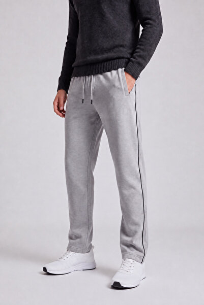 Veleno Men's Gray Hooded Baggy Fleece-Lined Sweatpants Thick Wide Cut Comfort...