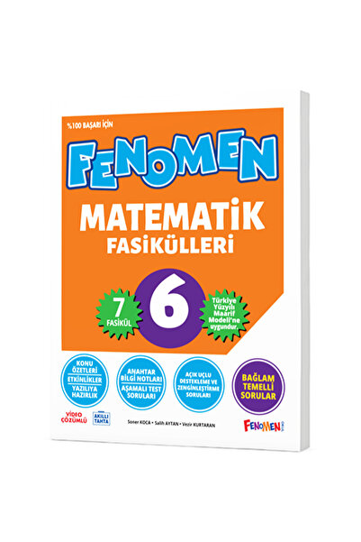 Fenomen Yayıncılık FENOMEN YAYINLARI 6.SINIF MATEMATİK FASİKÜLLERİ (6 FASİKÜL)