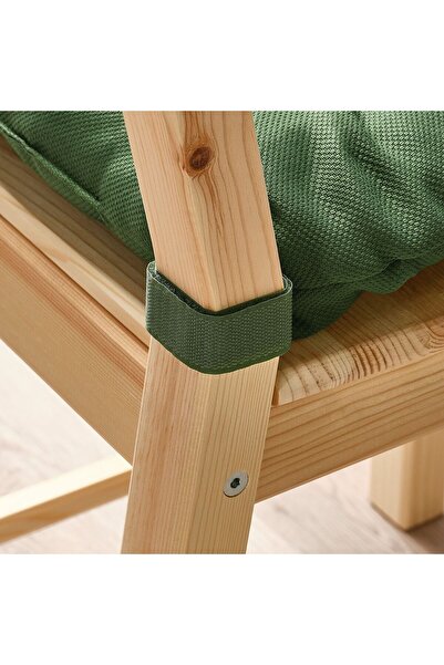 IKEA Pernă verde pentru scaun 35x38 cm, umplută moale