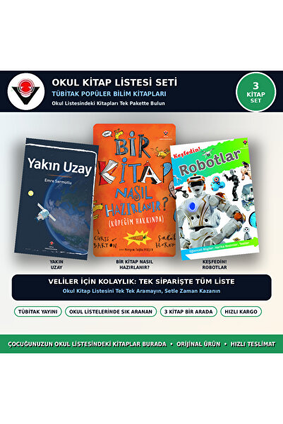 Tübitak Yayınları TÜBİTAK Popüler Bilim Kitapları 3'lü Set - Yakın Uzay + Bir...