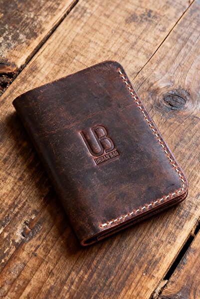 Urban Bag Handmade Wallet made of natural Leather Concept 1 – Dark Brown (Thr...