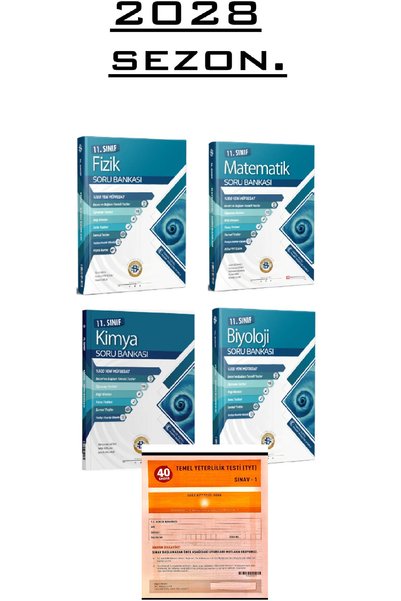 Bilgi Sarmal Yayınları 11.Sınıf Matematik Fizik Kimya Biyoloji Sayısal Set+Ok...