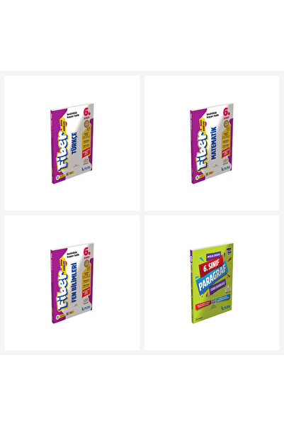 Muba Yayınları Muba 6.Sınıf Türkçe+Matematik+Fen Fiber Soru Bankası + Paragraf Soru Bankası