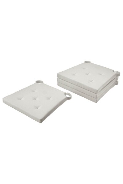 IKEA Ekru Sandalye Minderi 35x40 cm Yumuşak Dolgulu