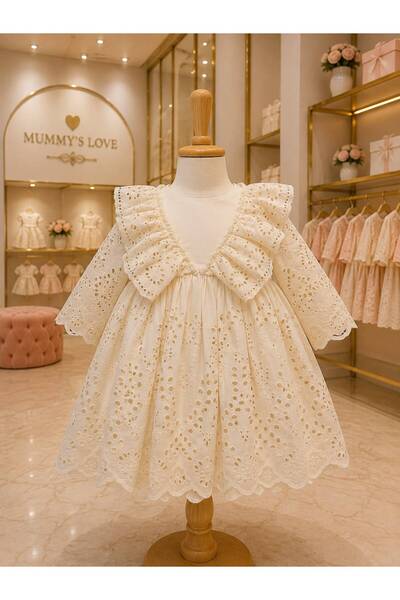 Mummys Love Baby Girl 4-Piece Mevlüt & Special Day Set - 100% Cotton - Cream