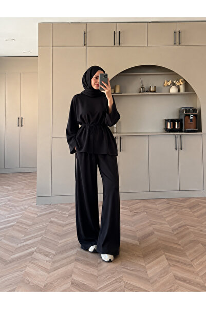 MİRA OYSHO KUMAŞ OVERSİZE TESETTÜR İKİLİ TAKIM