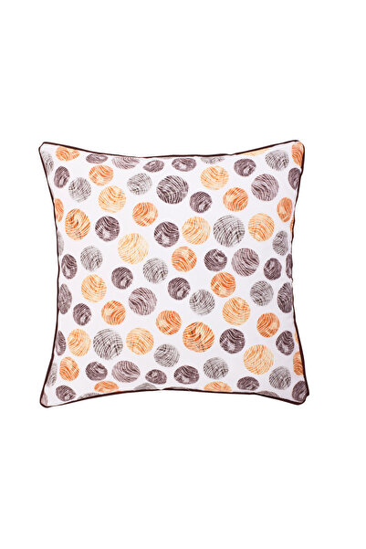 MASSARELLI Bremen Round Patterned Spanish Fabric Square Throw Pillow Cover 40...