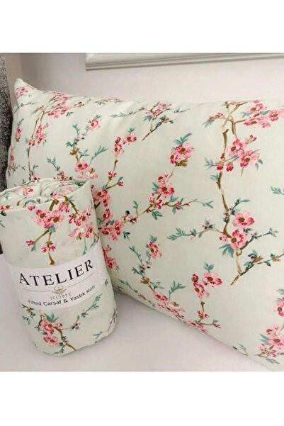 Bercetekstil طقم ملاءة سرير مطاطية مفردة + غطاء وسادة 100x200