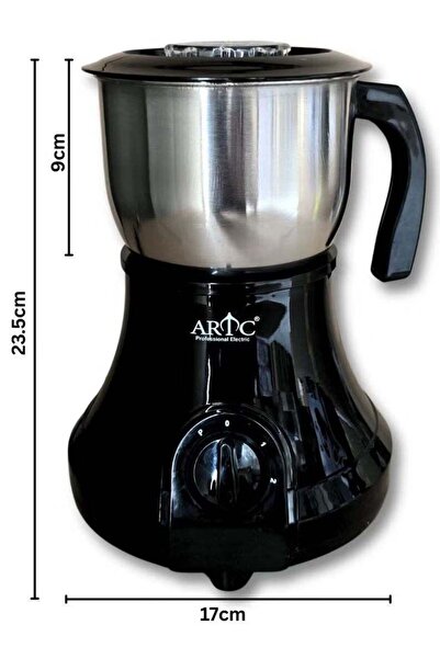 ARTC Multipurpose Electric Grinder with 600ML Stainless Steel Jar, Powerful M...