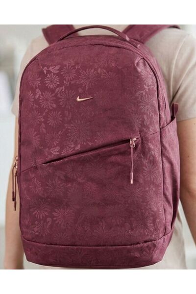 Nike Çanta Sırt Çantası NK AURA BKPK - FLORAL EMBOSS Çiçek Desen Detaylı