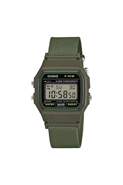 Casio Unisex's Digital Black Dial Watch - F-91WF-3ADF