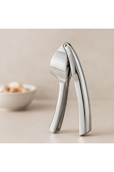Royaleks Steel-Handled Garlic Crusher (Oval Chamber 9X14.5 cm)