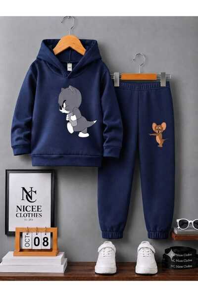 Leto Lykia Children's Tracksuit Unisex (Cat-Referring Jery Winter Print)