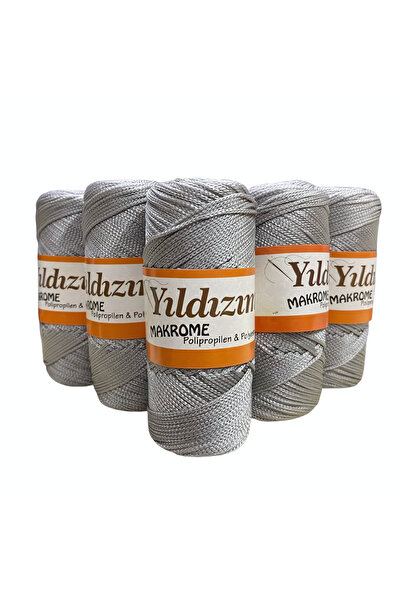 EleganTShoP Yıldız Polyester Makrome İpi 5'li Set 500 gr