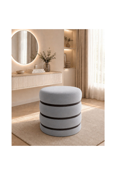 OEM Taburet Nola, 45x45 cm, culoare Albastru azur