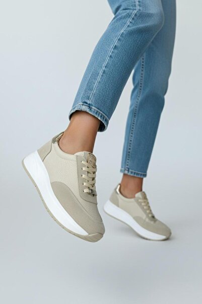 SHOUGO 100% Genuine Leather Full Orthopedic Thick Sole Women's Sports Shoes