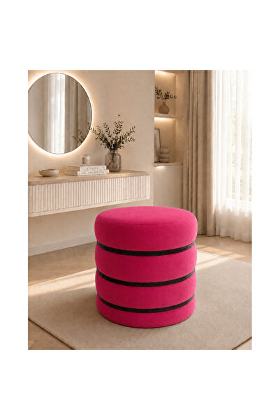 OEM Taburet Nola, 45x45 cm, culoare Fucsia