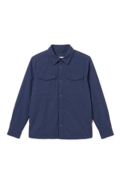 Lacoste Lacivert Regular Fit Uzun Kollu Erkek Gömlek