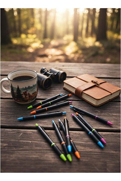 ViViRaSmi 20-Pack Retractable Ballpoint Pens, 0.5mm Fine Point, Smooth Writing Black Ink, Comfortable Grip, Bulk Pens for Office, School, and Daily Writing (Black Ink)
