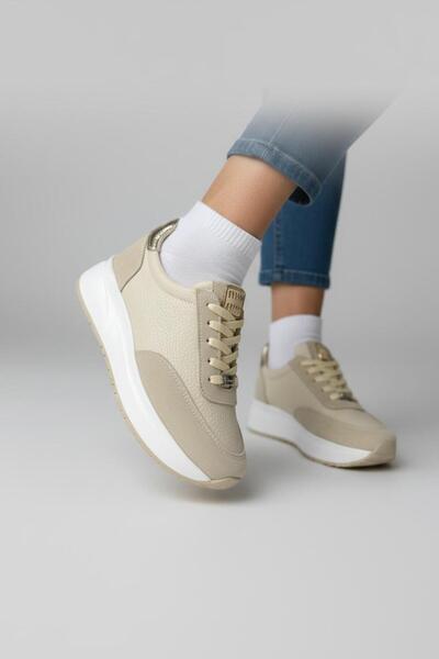 SHOUGO 100% Genuine Leather Full Orthopedic Thick Sole Women's Sports Shoes