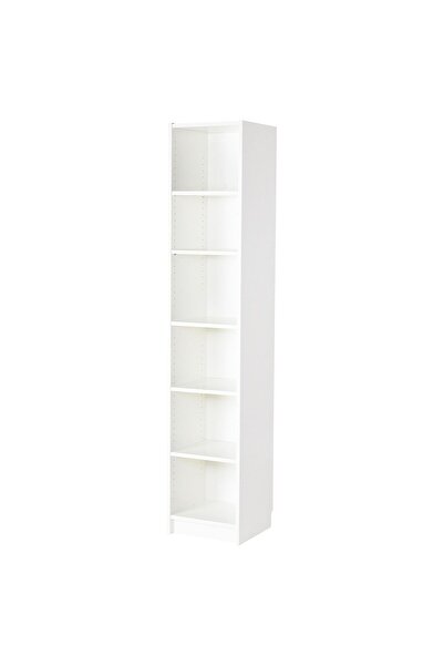 IKEA Modern Beyaz Kitaplık 40x40x202 cm - Salon/Çalışma Odası Dolabı