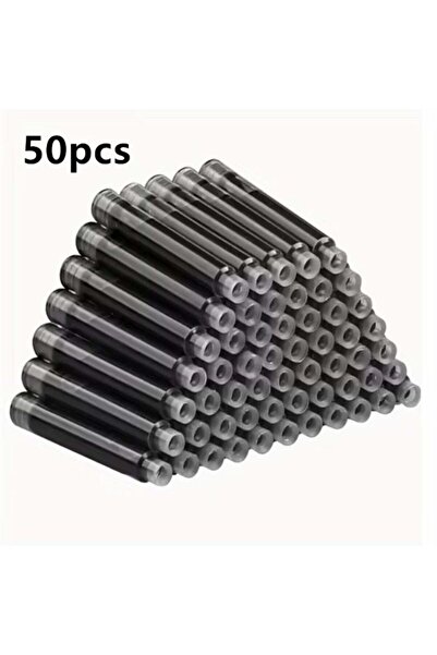 ViViRaSmi 50-Pack Fountain Pen Ink Cartridges Set for Fountain Pen Fine Nib, ...
