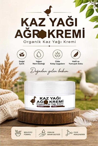 Metas Mark Kaz Yağı Organik Ağ.rı Kremi – Doğal İçerikli, Rahatlatıcı Günlük ...