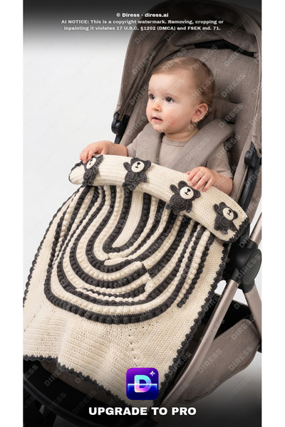 Melonndesign Melona Boutique, Special Design Bamboo Cotton Stroller Blankets
