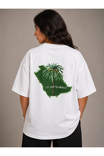 FRISKO Saudi Arabia National Day Women's T-Shirt 100% Cotton Premium Fabric O...